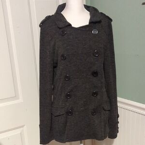 American Rag CIE Double Breasted Sweater Jacket Medium